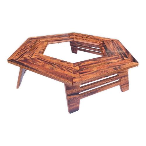 The Arth (ザァ～ッス) アウトドアテーブル 約930x480x250mm ブラウン ノーマル しゅう次郎 シナ