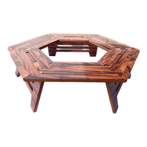 The Arth (ザァ～ッス) アウトドアテーブル 約930x480x250mm ブラウン ノーマル しゅう次郎 シナ