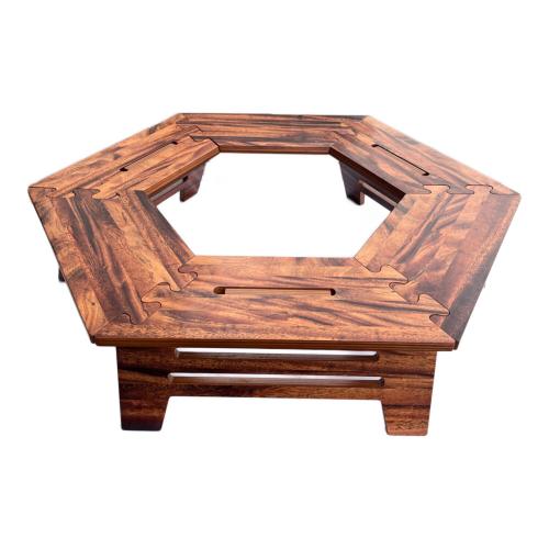 The Arth (ザァ～ッス) アウトドアテーブル 約930x480x250mm ブラウン ノーマル しゅう次郎 シナ