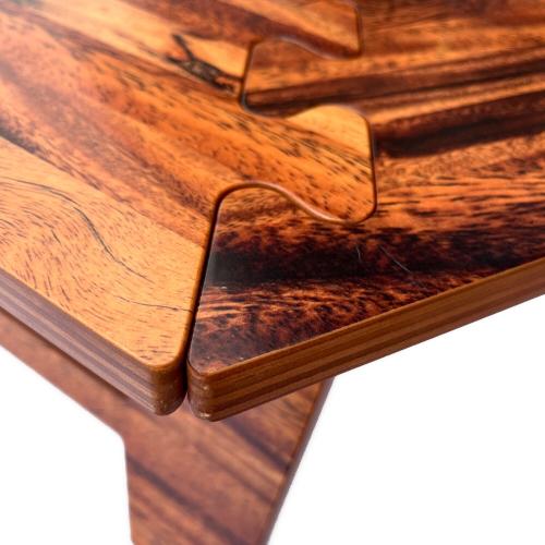 The Arth (ザァ～ッス) アウトドアテーブル 約930x480x250mm ブラウン ノーマル しゅう次郎 シナ