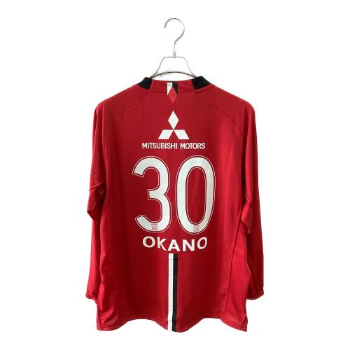 浦和レッズ (ウラワレッズ) サッカーユニフォーム メンズ SIZE XXL レッド 【30】岡野 雅行 2008シーズン ホーム 長袖 274625