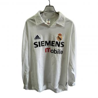 レアル・マドリード サッカーユニフォーム メンズ SIZE O ホワイト 2002‐2003シーズン・ホーム・長袖 ASR001