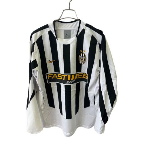 ユベントス サッカーユニフォーム メンズ SIZE M ホワイトxブラック 2003-2004シーズン・ホーム・長袖 114322