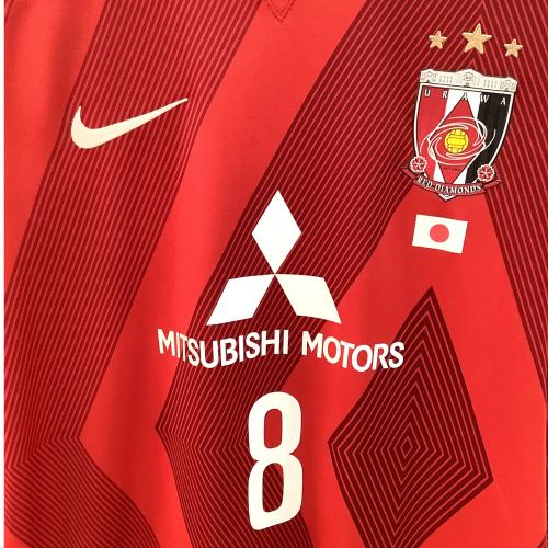 浦和レッズ (ウラワレッズ) サッカーユニフォーム メンズ SIZE M レッド 【8】柏木陽介・2017シーズン・ACLホーム 645263-611