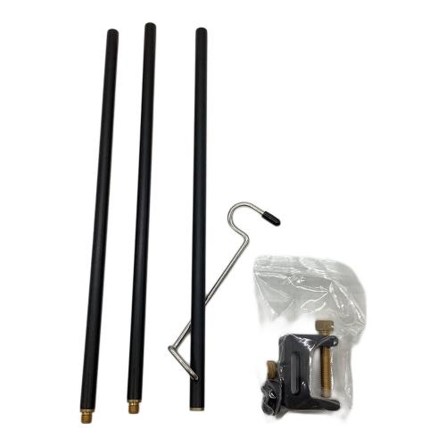 ALDEBARAN (アルデバラン) ランタンスタンド 別売り追加ポール・スチールペグ・コネクター付 ブラック エッジスタンド