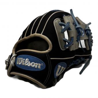 Wilson (ウィルソン) 軟式グローブ 約29cm グレー×ブラック ワナビーヒーロー 内野用 RHI86H