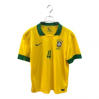 ブラジル代表 サッカーユニフォーム メンズ SIZE XL イエロー 【4】ダビド・ルイス 2013シーズン ホーム 518730-703