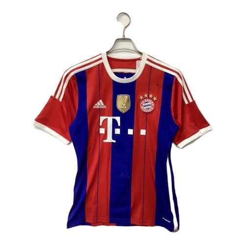 バイエルン・ミュンヘン サッカーユニフォーム メンズ SIZE O ブルー×レッド タグ・チャンピオンバッチ付 2014-2015シーズン ホーム F48499