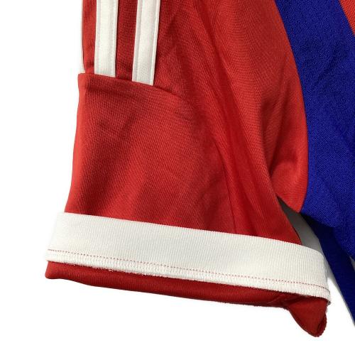 バイエルン・ミュンヘン サッカーユニフォーム メンズ SIZE O ブルー×レッド タグ・チャンピオンバッチ付 2014-2015シーズン ホーム F48499