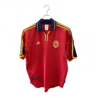 スペイン代表 (スペインダイヒョウ) サッカーユニフォーム メンズ SIZE 2XO レッド 2000シーズン ホーム