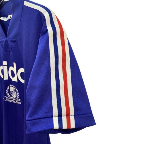 横浜F・マリノス (ヨコハマエフマリノス) トリコロールゲームシャツ サポーターグッズ ASR-6158 90s・デサント製 SIZE L-O