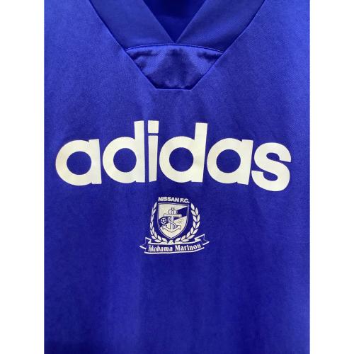 横浜F・マリノス (ヨコハマエフマリノス) トリコロールゲームシャツ サポーターグッズ ASR-6158 90s・デサント製 SIZE L-O