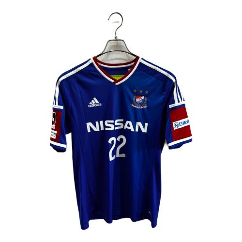 横浜F・マリノス (ヨコハマエフマリノス) サッカーユニフォーム メンズ SIZE L ブルー 中澤佑二氏J1リーグ通算450試合出場記念プリントユニフォーム F42439