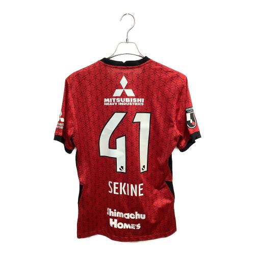 浦和レッズ (ウラワレッズ) 2021シーズン ホーム オーセンティック サッカーユニフォーム CV9233-611 【41】関根 貴大 メンズ SIZE XL レッド