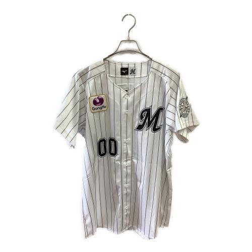 千葉ロッテマリーンズ (チバロッテマリーンズ) 応援グッズ Lサイズ ホワイトXブラック ユニフォーム 【00】鳥谷敬・2020・ホーム レプリカ 12JRMM0001