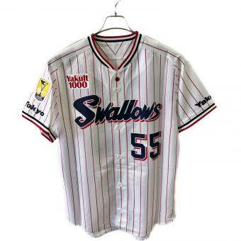 東京ヤクルトスワローズ (トウキョウヤクルトスワローズ) 応援グッズ Mサイズ ホワイト 2023シーズン・ホーム @ ユニフォーム 【55】村上宗隆 プロ仕様モデル