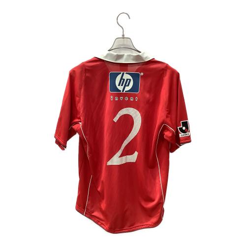 浦和レッズ (ウラワレッズ) サッカーユニフォーム メンズ SIZE XO レッド 【2】坪井 慶介 2003シーズン ホーム