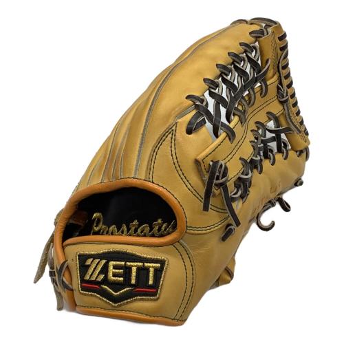 ZETT (ゼット) 硬式グローブ 約32.5cm イエロー BPG-PRO PRO STATUS ORDER 外野用