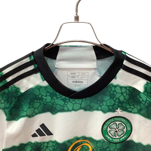 セルティック サッカーユニフォーム メンズ SIZE L ホワイト×グリーン タグ付き 2023-2024シーズン ホーム HY3343