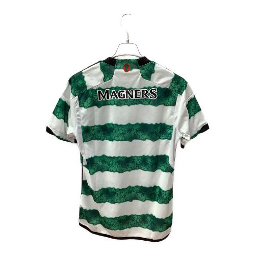セルティック サッカーユニフォーム メンズ SIZE L ホワイト×グリーン タグ付き 2023-2024シーズン ホーム HY3343