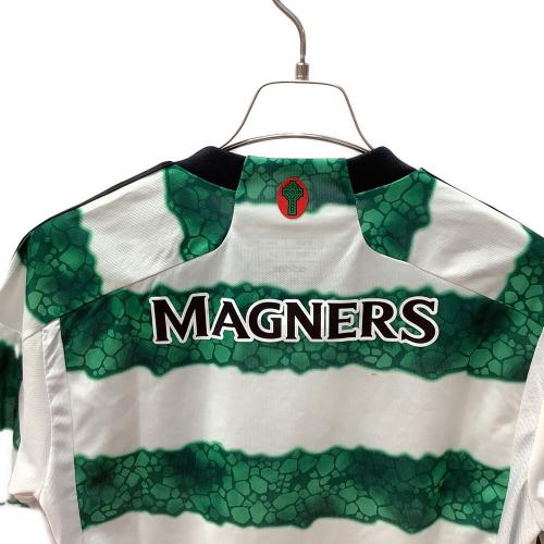 セルティック サッカーユニフォーム メンズ SIZE L ホワイト×グリーン タグ付き 2023-2024シーズン ホーム HY3343