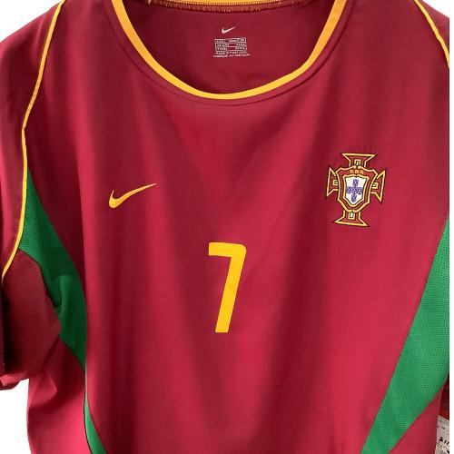 ポルトガル代表 サッカーユニフォーム メンズ SIZE L バーガンディー 【7】ルイス・フィーゴ・2002-04シーズン・ホーム L182231