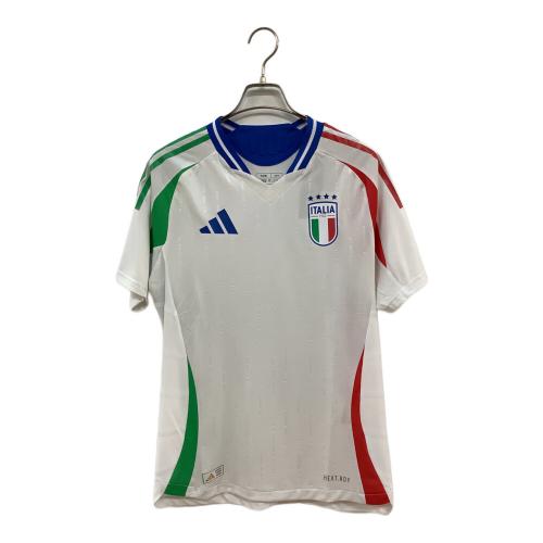 adidas (アディダス) サッカーユニフォーム メンズ SIZE XL ホワイト×ブルー イタリア代表 2024 アウェイ オーセンティックユニフォーム IN0659