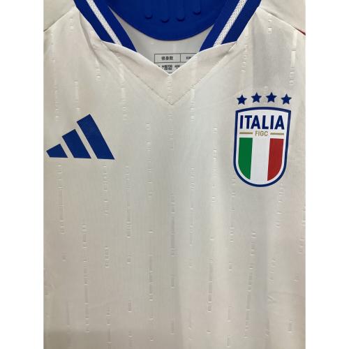 adidas (アディダス) サッカーユニフォーム メンズ SIZE XL ホワイト×ブルー イタリア代表 2024 アウェイ オーセンティックユニフォーム IN0659