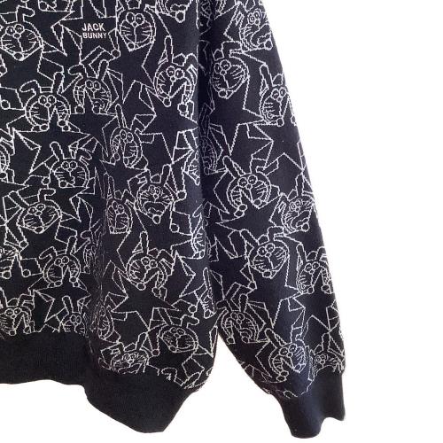 JACK BUNNY (ジャックバニー) セーター ゴルフウェア(トップス) 263-3270048 クルーネック ニットプルオーバー 【ドラえもん】 レディース SIZE S ブラック