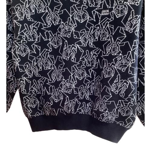 JACK BUNNY (ジャックバニー) セーター ゴルフウェア(トップス) 263-3270048 クルーネック ニットプルオーバー 【ドラえもん】 レディース SIZE S ブラック