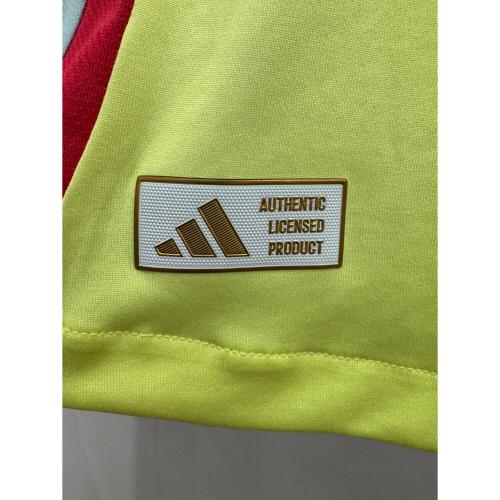 スペイン代表 (スペインダイヒョウ) サッカーユニフォーム メンズ SIZE XL イエロー 2024シーズン・アウェイ・オーセンティック IS9034