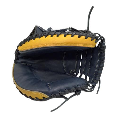 MIZUNO (ミズノ) 軟式グローブ 約32cm ネイビー×イエロー グローバルエリートオーダー キャッチャーミット