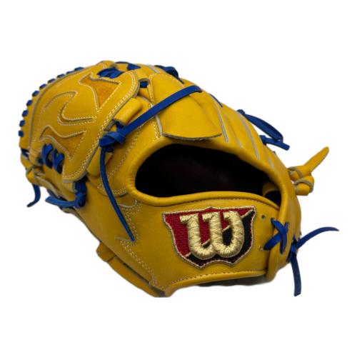 Wilson (ウィルソン) 軟式グローブ 約29cm イエロー PRO-STOCK Wilson Staff 投手用 左投げ用