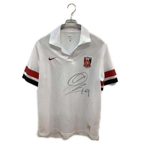 浦和レッズ (ウラワレッズ) プラクティスポロシャツ 応援グッズ ※サイン証明無 XLサイズ ホワイト