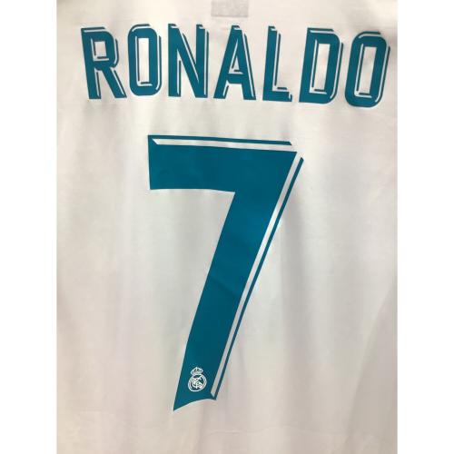 レアル・マドリード サッカーユニフォーム メンズ SIZE O ホワイト FIFAパッチ付 【7】クリスティアーノ・ロナウド・17-18シーズン・ホーム B31109
