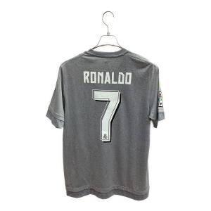 レアル・マドリード サッカーユニフォーム メンズ SIZE O グレーxグリーン 【7】クリスティアーノ・ロナウド・15-16アウェイ AA2219
