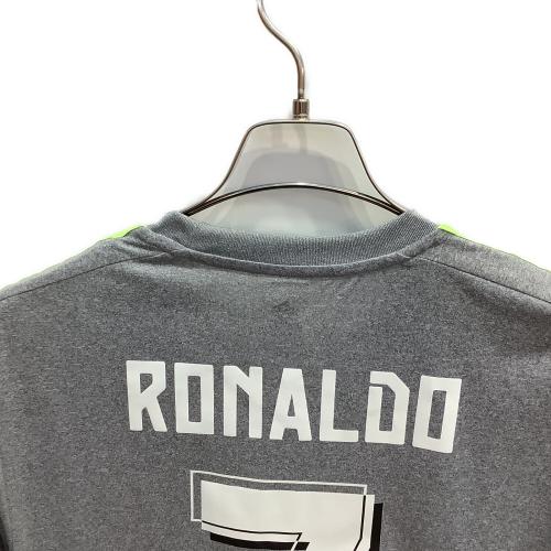 レアル・マドリード サッカーユニフォーム メンズ SIZE O グレーxグリーン 【7】クリスティアーノ・ロナウド・15-16アウェイ AA2219