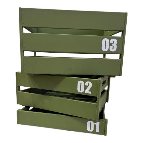 MOUNTAIN RESEARCH (マウンテンリサーチ) システムラック グリーン ウッドボックスコンビ