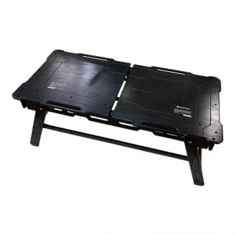 BlackishGear(ブラキッシュギア)  アウトドアテーブル BGT-01 幅100-175cm×奥行き49cm×高さ43cm ブラック ブラックグライドテーブル