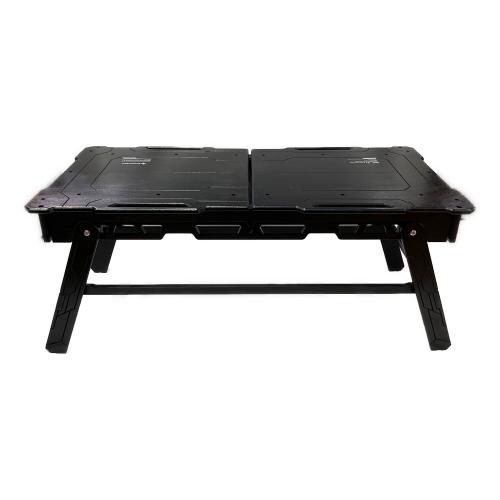 BlackishGear(ブラキッシュギア)  アウトドアテーブル BGT-01 幅100-175cm×奥行き49cm×高さ43cm ブラック ブラックグライドテーブル