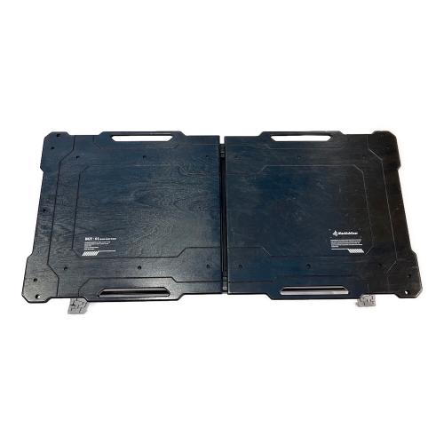 BlackishGear(ブラキッシュギア)  アウトドアテーブル BGT-01 幅100-175cm×奥行き49cm×高さ43cm ブラック ブラックグライドテーブル