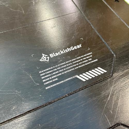 BlackishGear(ブラキッシュギア)  アウトドアテーブル BGT-01 幅100-175cm×奥行き49cm×高さ43cm ブラック ブラックグライドテーブル