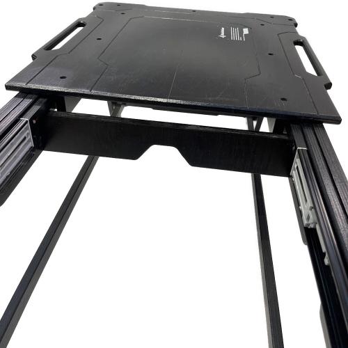 BlackishGear(ブラキッシュギア)  アウトドアテーブル BGT-01 幅100-175cm×奥行き49cm×高さ43cm ブラック ブラックグライドテーブル