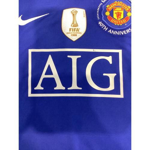 マンチェスターユナイテッド サッカーユニフォーム メンズ SIZE L ブルー 【7】クリスティアーノ・ロナウド 2008-2009シーズン 3rd