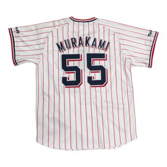 東京ヤクルトスワローズ (トウキョウヤクルトスワローズ) 【55】村上 宗隆 2017シーズン ホーム 応援グッズ JM08-YS-9004-WH-55-S Sサイズ ホワイト×レッド