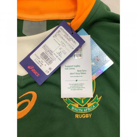 新品タグ付き ASICS 南アフリカ ラグビー ユニフォーム 南アフリカ代表 ラグビーユニフォーム メンズ SIZE XL グリーン