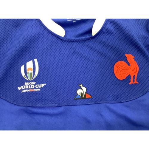 le coq sportif (ルコックスポルティフ) ラグビーユニフォーム メンズ SIZE XXL ブルー ラグビーフランスナショナルチーム レプリカジャージ QEMOIA01RB