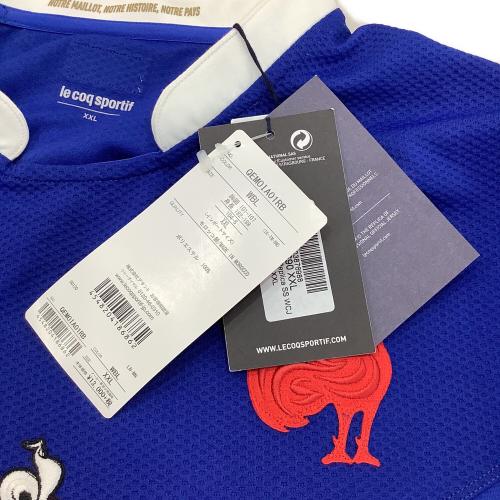 le coq sportif (ルコックスポルティフ) ラグビーユニフォーム メンズ SIZE XXL ブルー ラグビーフランスナショナルチーム レプリカジャージ QEMOIA01RB