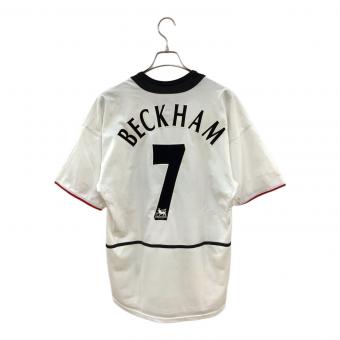 マンチェスターユナイテッド サッカーユニフォーム メンズ SIZE M ホワイト 【7】デイビット・ベッカム 2002-2003シーズン アウェイ 184951