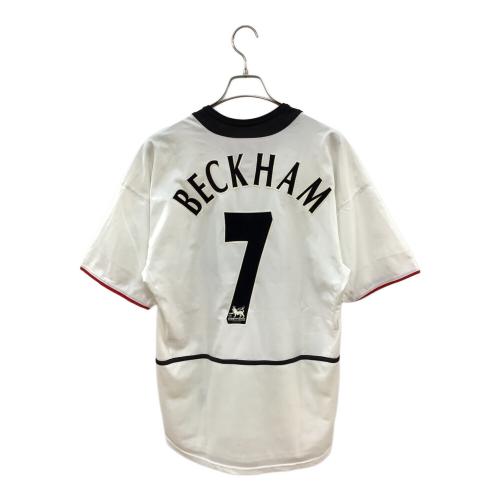 マンチェスターユナイテッド サッカーユニフォーム メンズ SIZE M ホワイト 【7】デイビット・ベッカム 2002-2003シーズン アウェイ 184951